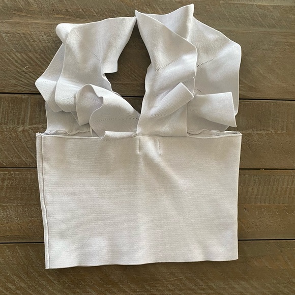 Bandage Ruffled Tank Top - Picture 3 of 6